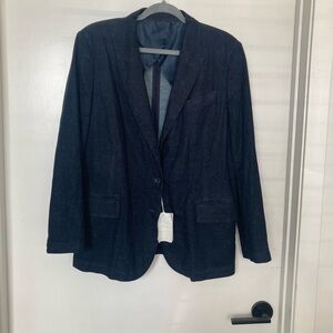 Classic Italian Navy Blazer 120% Lino